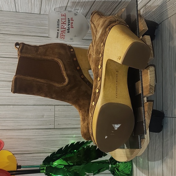 Veronica Beard Suede Decker Clog boots - Picture 4 of 7
